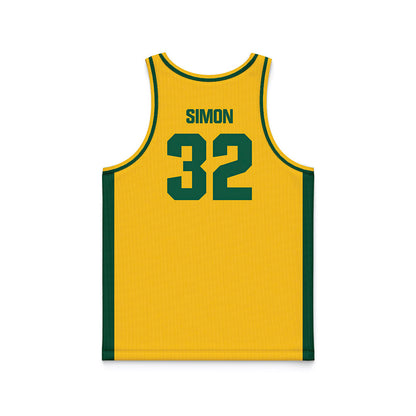 NDSU - NCAA Women's Basketball : Miriley Simon - Yellow Basketball Jersey-1