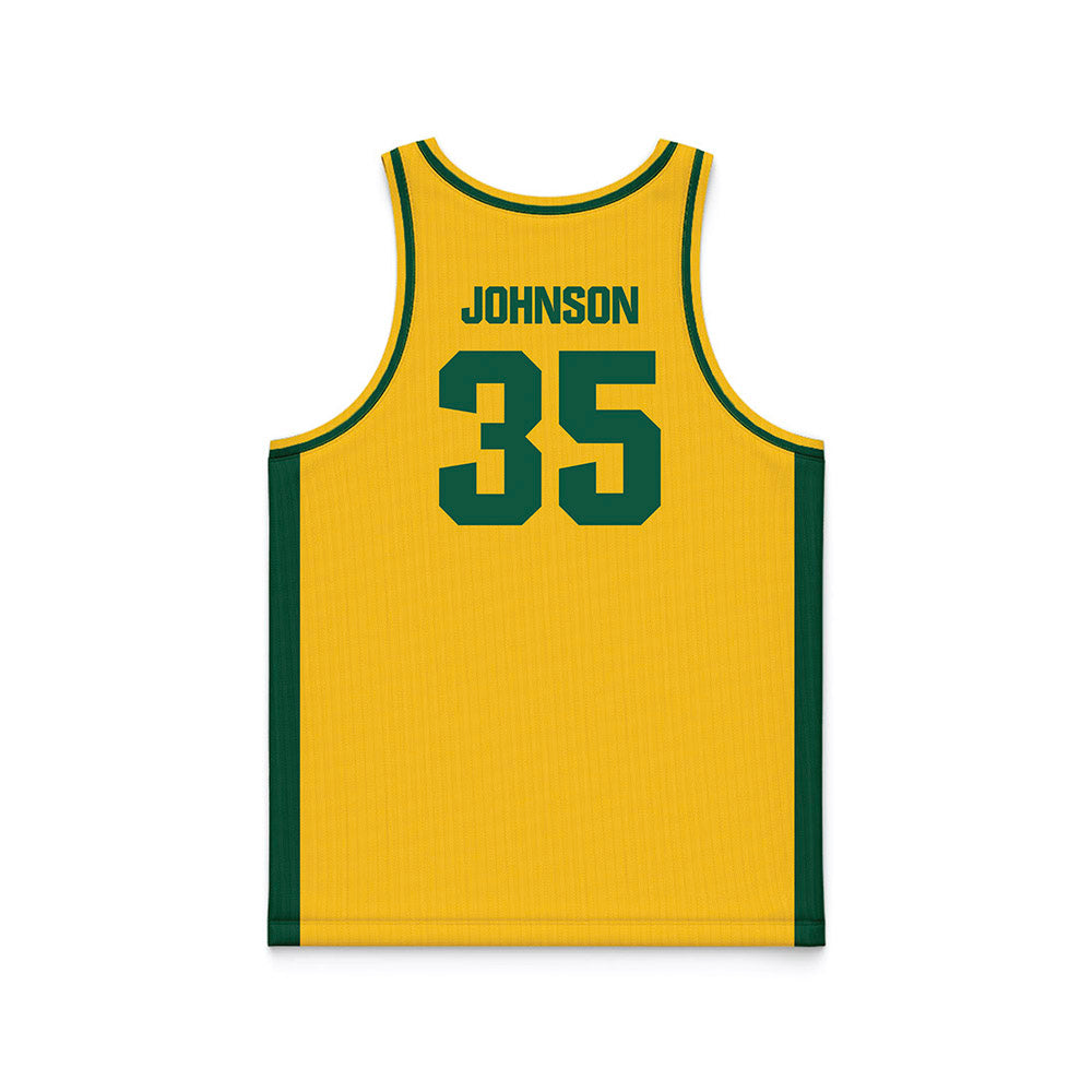 NDSU - NCAA Women's Basketball : Mckenna Johnson - Yellow Basketball Jersey-1