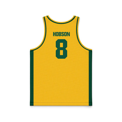 NDSU - NCAA Women's Basketball : Amelia Hobson - Yellow Basketball Jersey-1