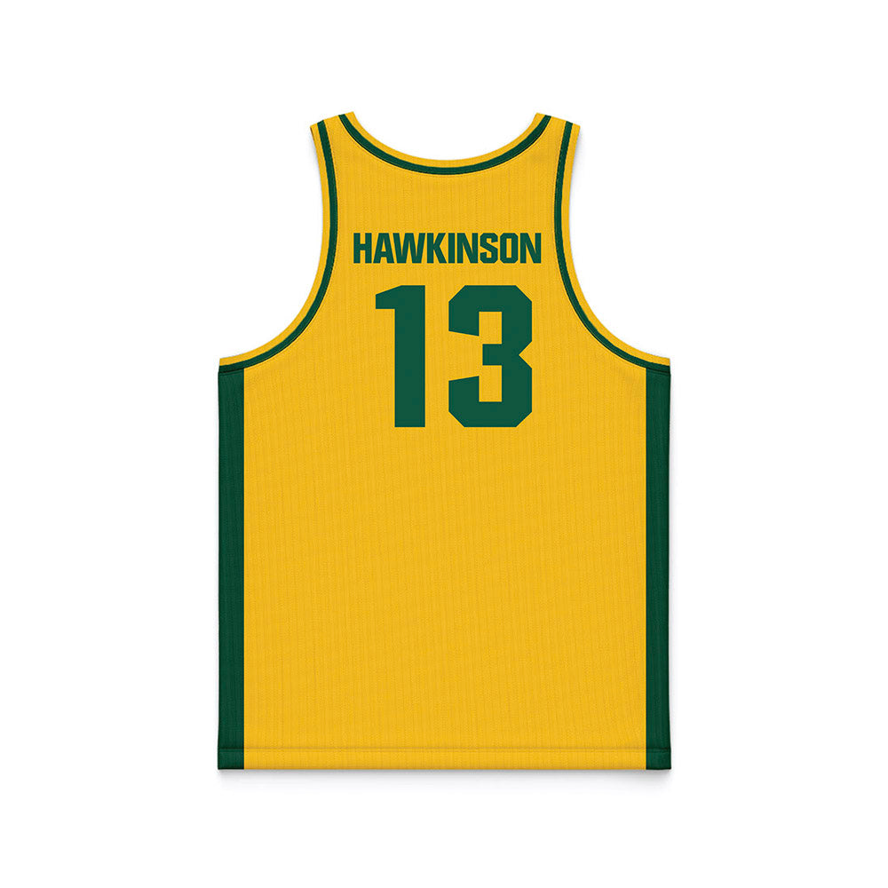 NDSU - NCAA Women's Basketball : Sophie Hawkinson - Yellow Basketball Jersey-1