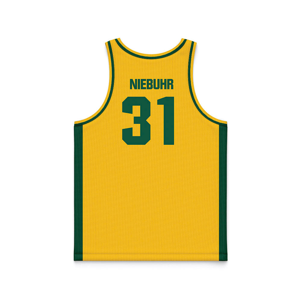 NDSU - NCAA Women's Basketball : Lily Niebuhr - Yellow Basketball Jersey-1