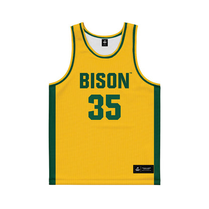 NDSU - NCAA Women's Basketball : Mckenna Johnson - Yellow Basketball Jersey-0