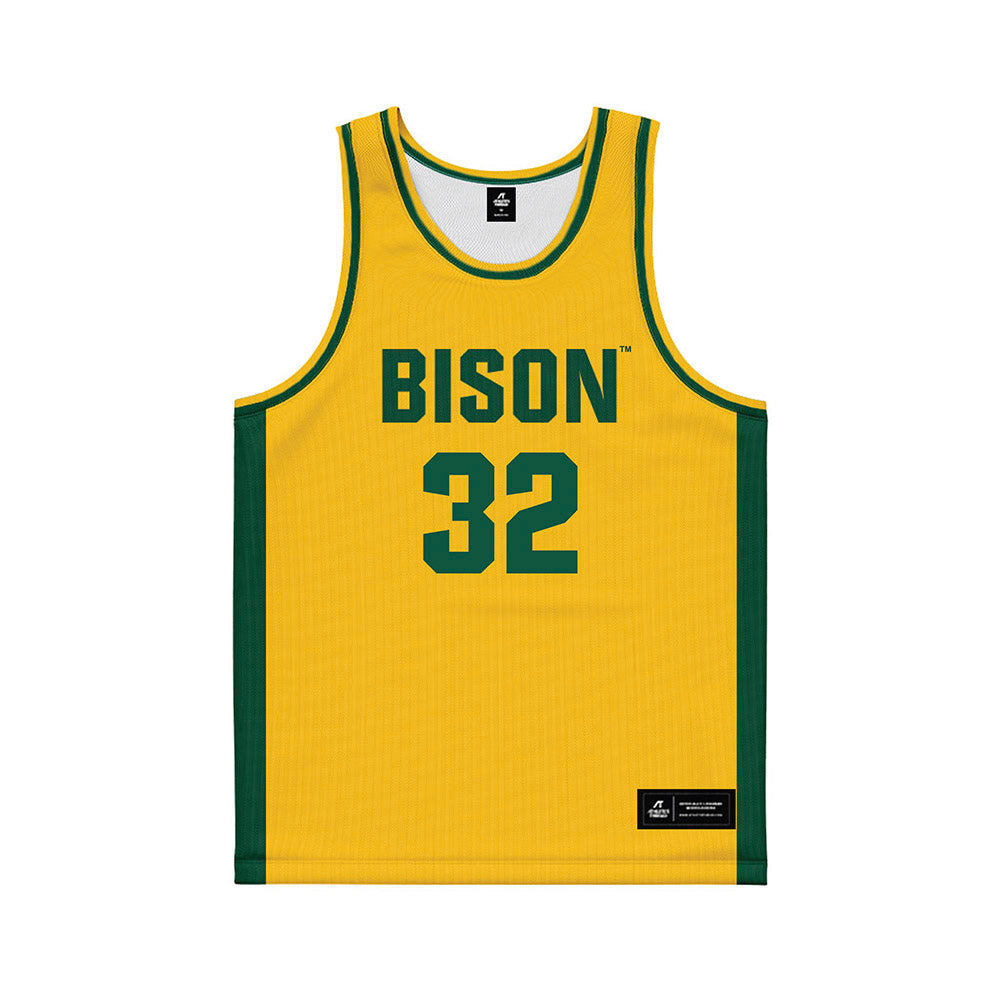 NDSU - NCAA Women's Basketball : Miriley Simon - Yellow Basketball Jersey-0