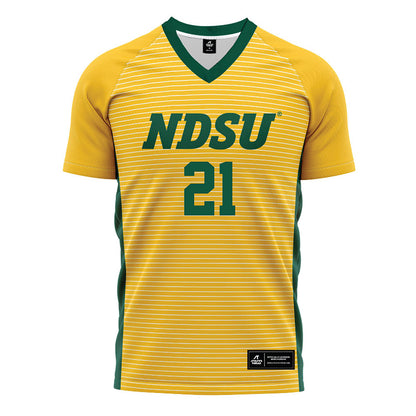 NDSU - NCAA Women's Soccer : Chloe Birch - Yellow Soccer Jersey-0