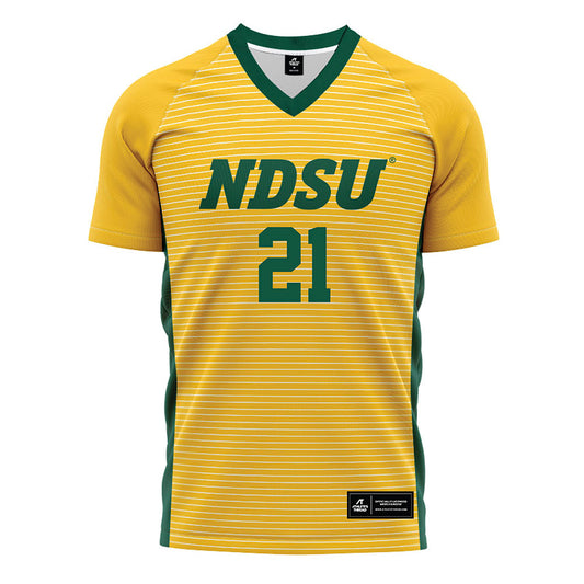 NDSU - NCAA Women's Soccer : Chloe Birch - Yellow Soccer Jersey-0