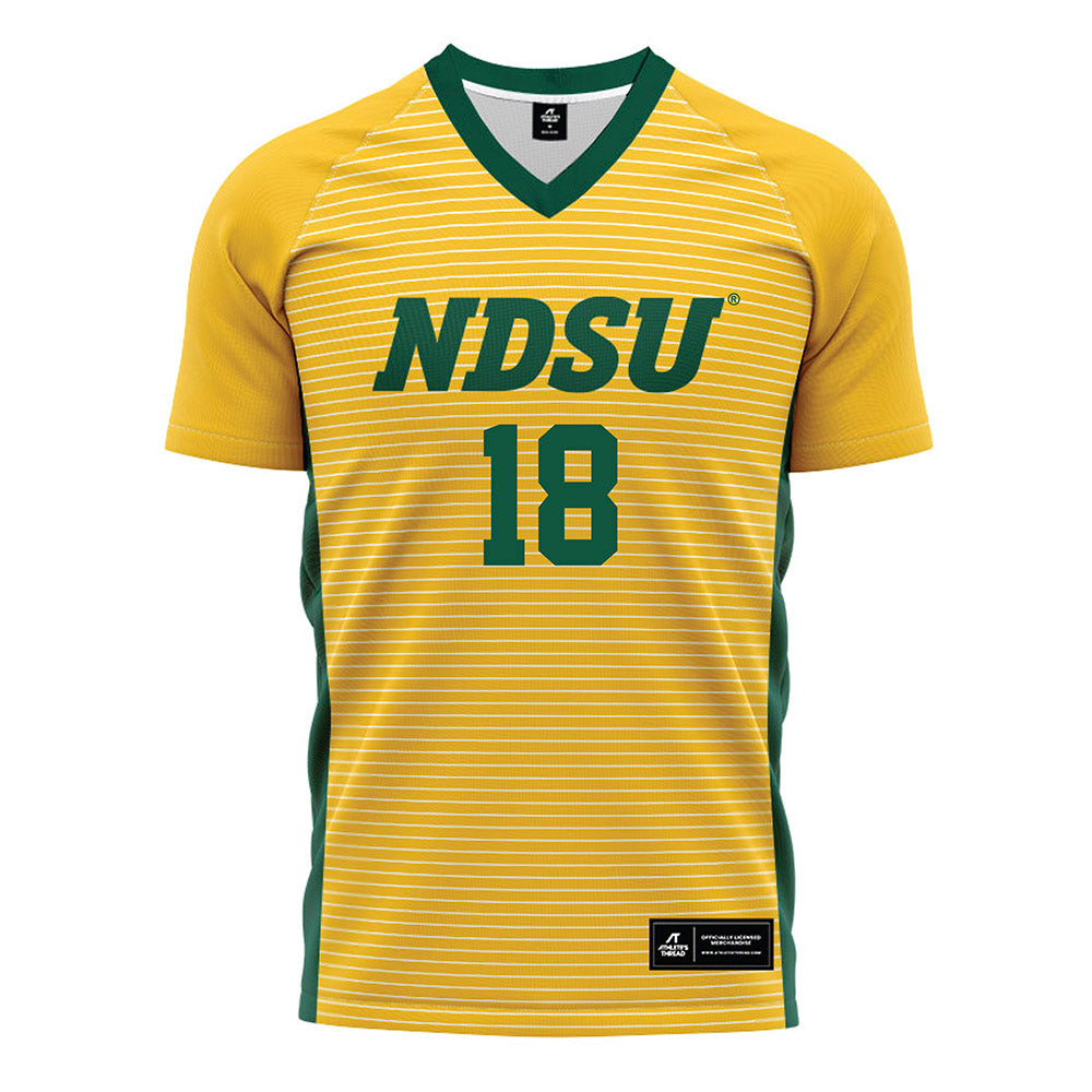 NDSU - NCAA Women's Soccer : Maeva Lichtensteiger - Yellow Soccer Jersey-0