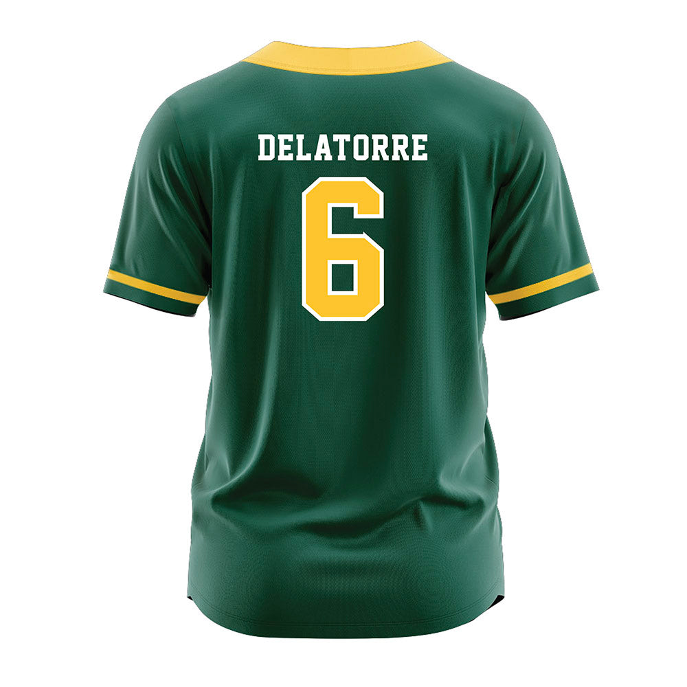 NDSU - NCAA Softball : Jessica Delatorre - Green Jersey-1