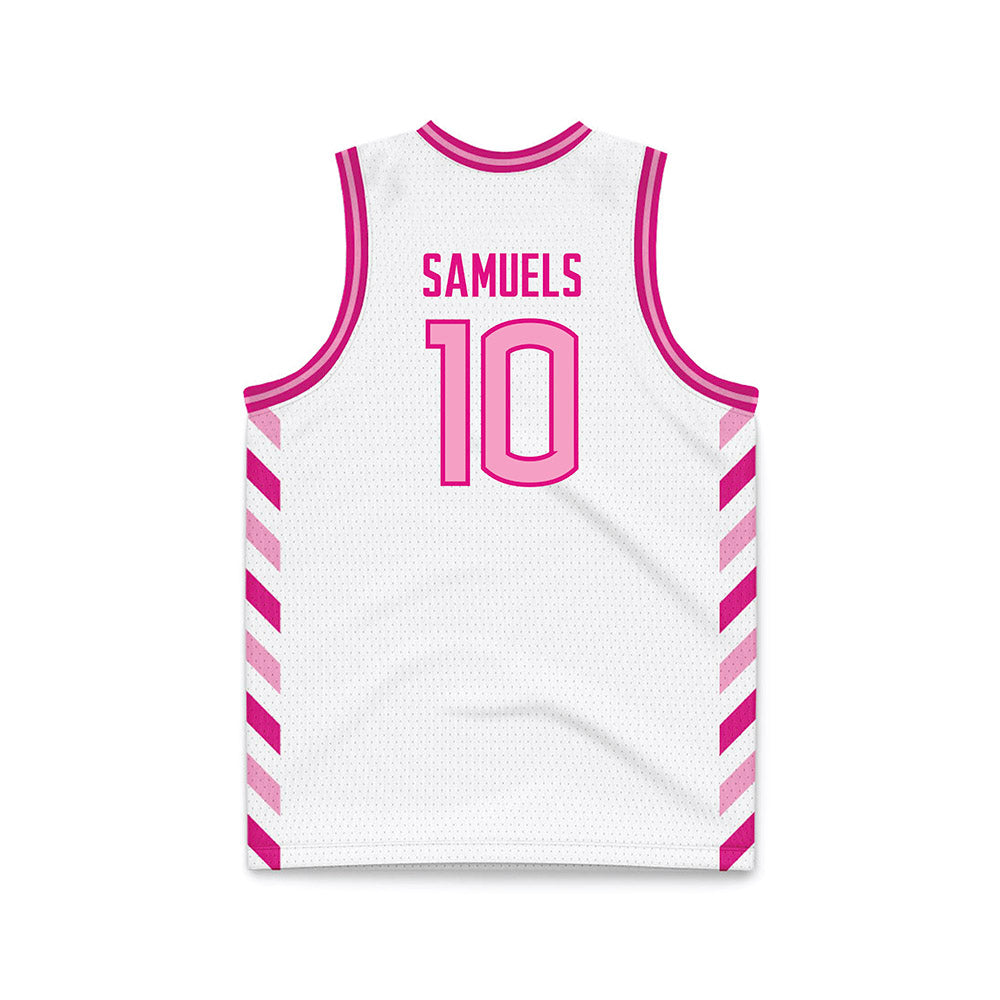 UConn - NCAA Women's Basketball : Qadence Samuels - Pink Basketball Jersey