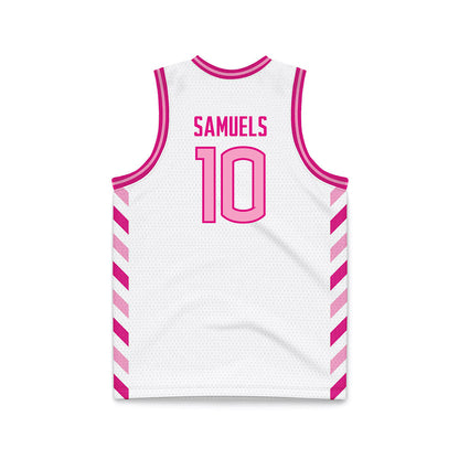 UConn - NCAA Women's Basketball : Qadence Samuels - Pink Basketball Jersey