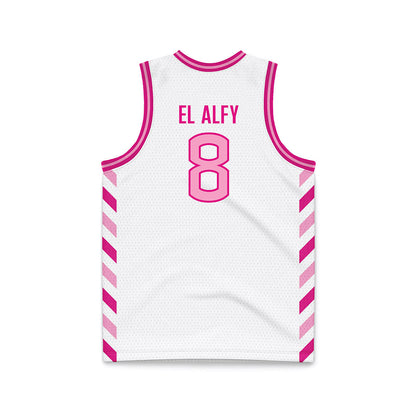 UConn - NCAA Women's Basketball : Jana El Alfy - Pink Basketball Jersey