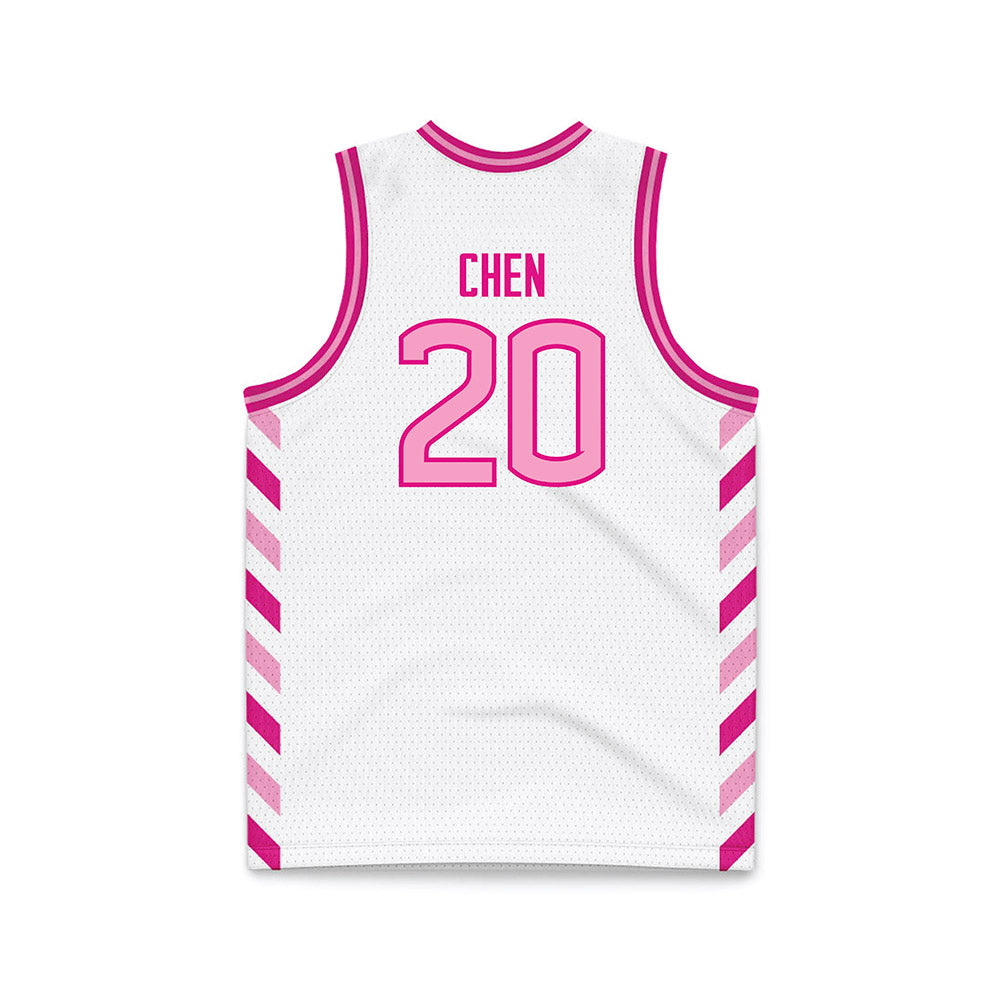 UConn - NCAA Women's Basketball : Kaitlyn Chen - Pink Basketball Jersey