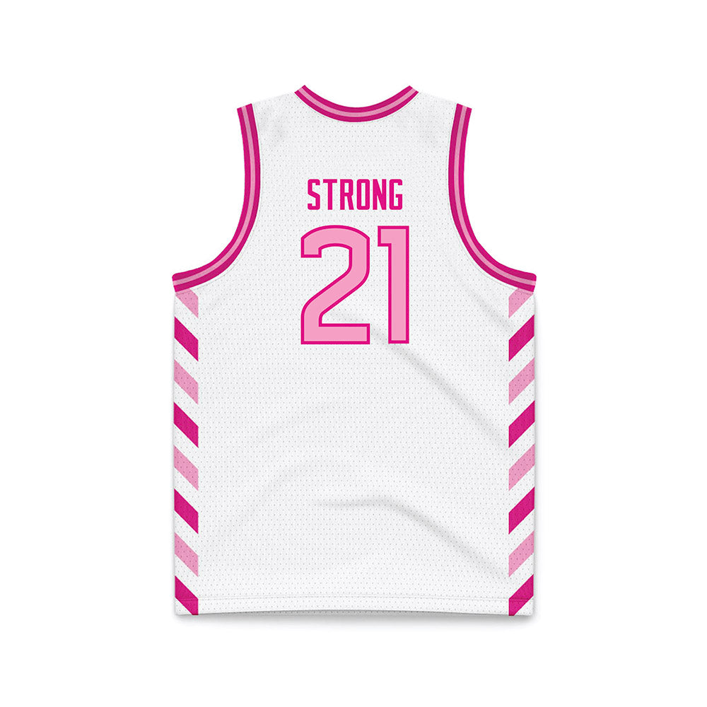 UConn - NCAA Women's Basketball : Sarah Strong - Pink Basketball Jersey-1