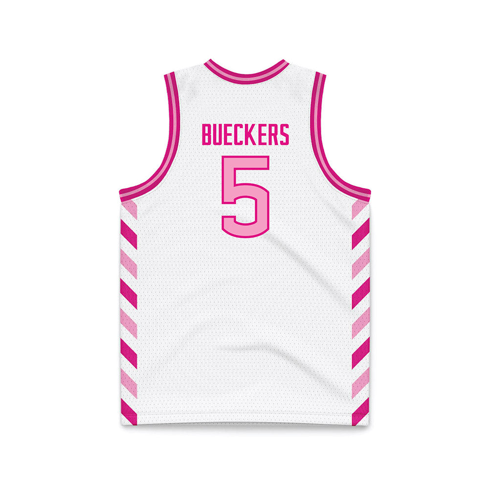 UConn - NCAA Women's Basketball : Paige Bueckers - Pink Basketball Jersey