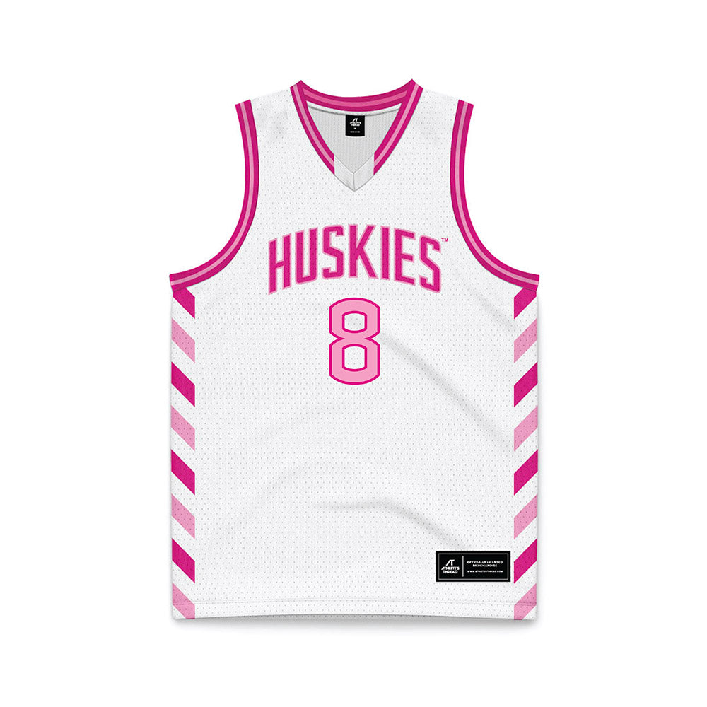 UConn - NCAA Women's Basketball : Jana El Alfy - Pink Basketball Jersey