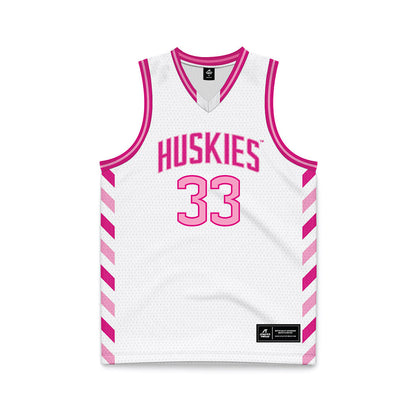 UConn - NCAA Women's Basketball : Caroline Ducharme - Pink Basketball Jersey