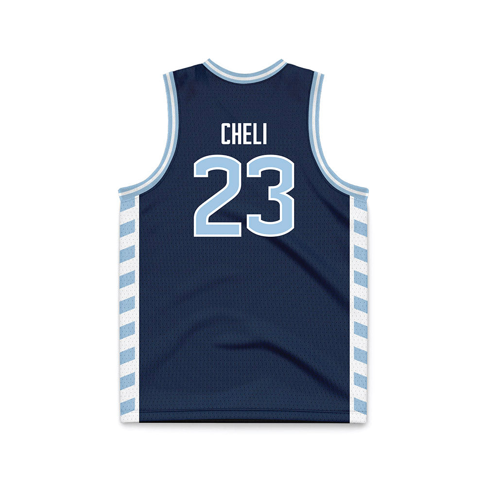 UConn - NCAA Women's Basketball : Morgan Cheli - Navy Basketball Jersey