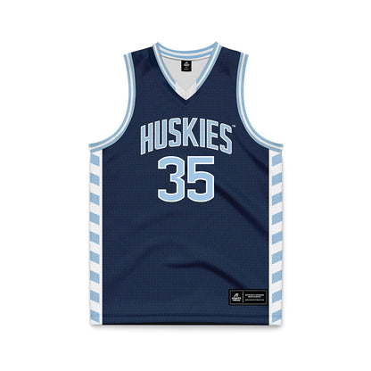 UConn - NCAA Women's Basketball : Azzi Fudd - Navy Basketball Jersey