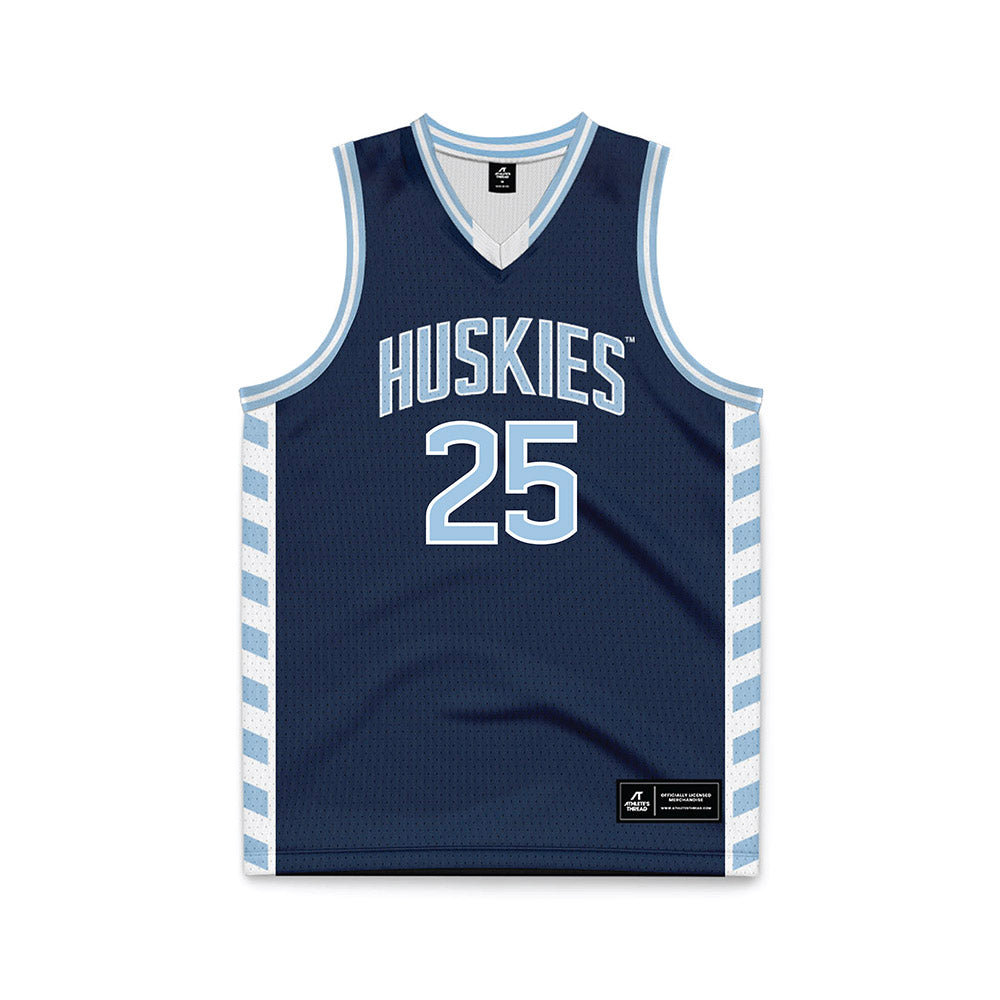 UConn - NCAA Women's Basketball : Ice Brady - Navy Basketball Jersey