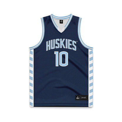 UConn - NCAA Women's Basketball : Qadence Samuels - Navy Basketball Jersey