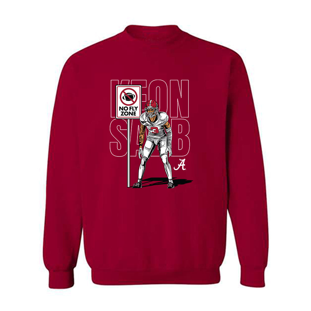 Alabama - NCAA Football : Keon Sabb - Individual Caricature Crewneck Sweatshirt