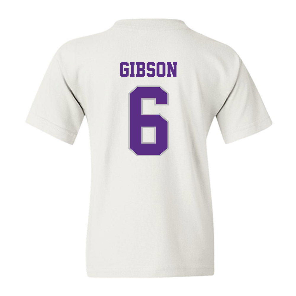Stonehill - NCAA Men's Ice Hockey : Justin Gibson - Classic Shersey Youth T-Shirt-1