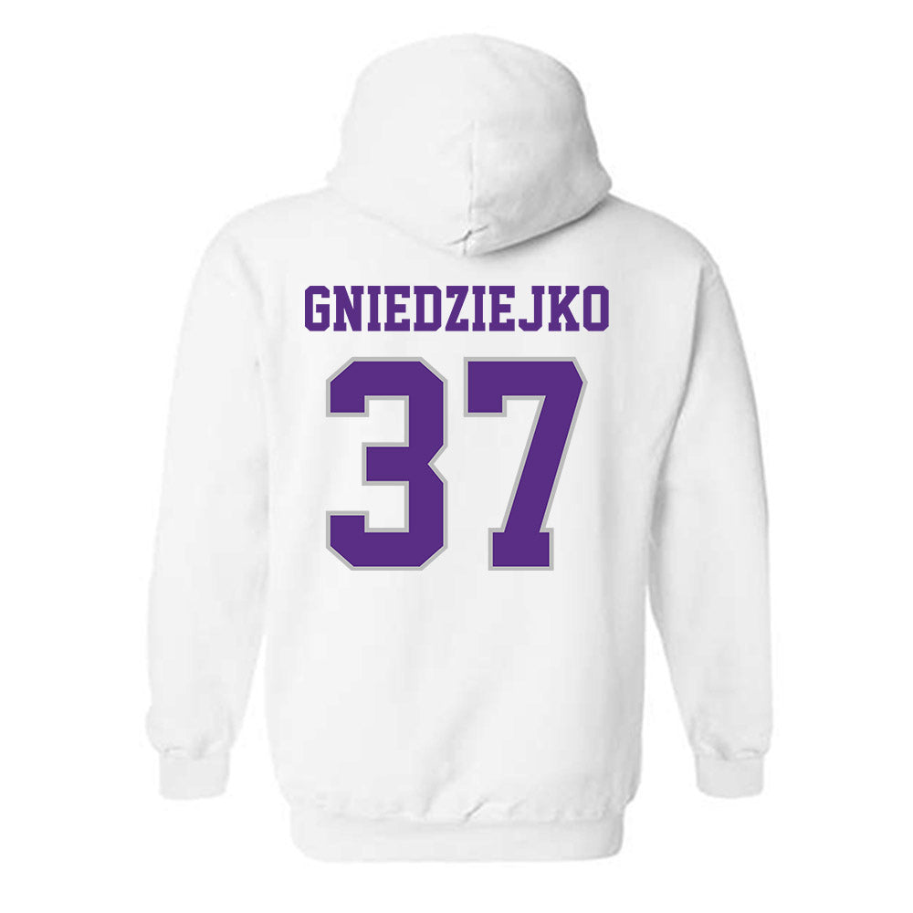 Stonehill - NCAA Men's Soccer : Patryk Gniedziejko - Classic Shersey Hooded Sweatshirt-1