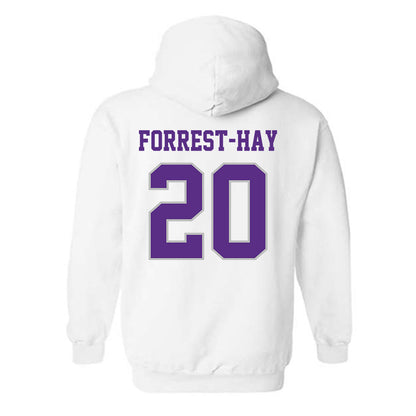 Stonehill - NCAA Men's Soccer : James Forrest-Hay - Classic Shersey Hooded Sweatshirt-1