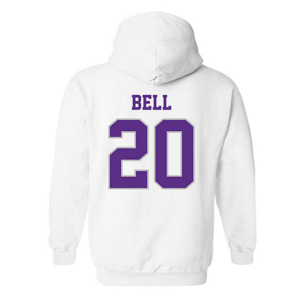 Stonehill - NCAA Baseball : Hunter Bell - Classic Shersey Hooded Sweatshirt-1