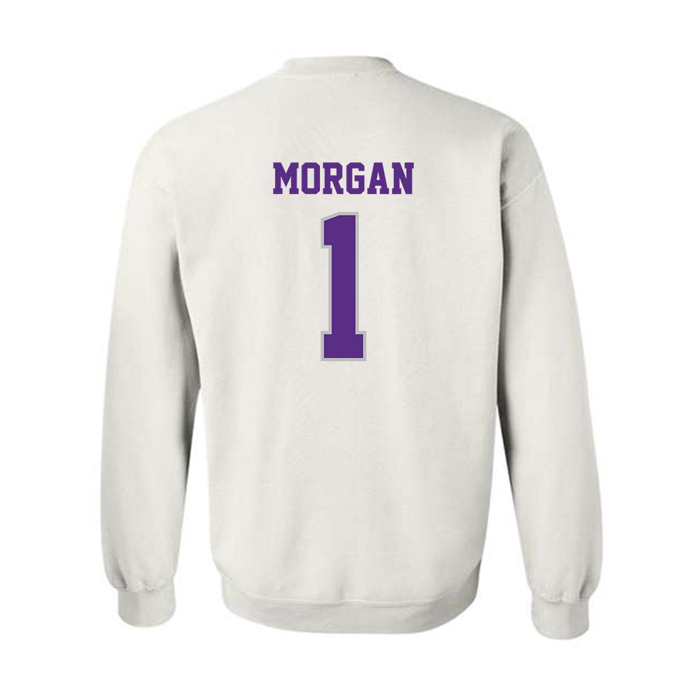 Stonehill - NCAA Men's Basketball : Joshua Morgan - Classic Shersey Crewneck Sweatshirt-1