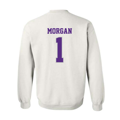Stonehill - NCAA Men's Basketball : Joshua Morgan - Classic Shersey Crewneck Sweatshirt-1