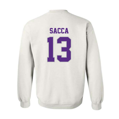 Stonehill - NCAA Women's Ice Hockey : Gracie Sacca - Classic Shersey Crewneck Sweatshirt-1