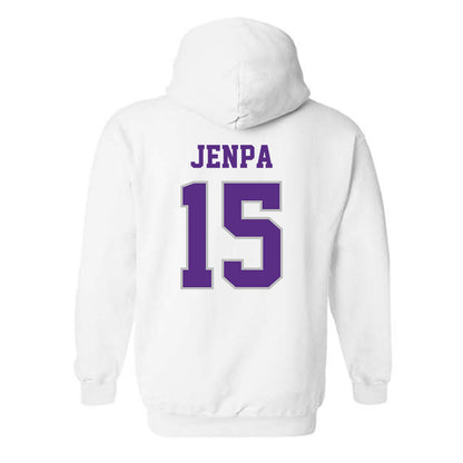 Stonehill - NCAA Men's Basketball : Norbu Jenpa - Classic Shersey Hooded Sweatshirt-1