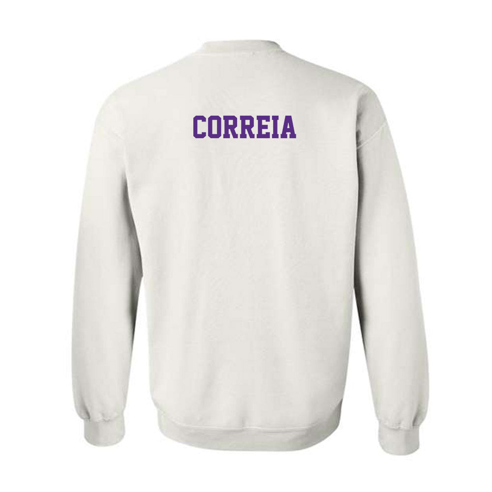 Stonehill - NCAA Women's Track & Field (Outdoor) : Morgan Correia - Classic Shersey Crewneck Sweatshirt-1