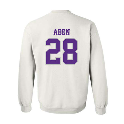 Stonehill - NCAA Men's Ice Hockey : Zachary Aben - Classic Shersey Crewneck Sweatshirt-1