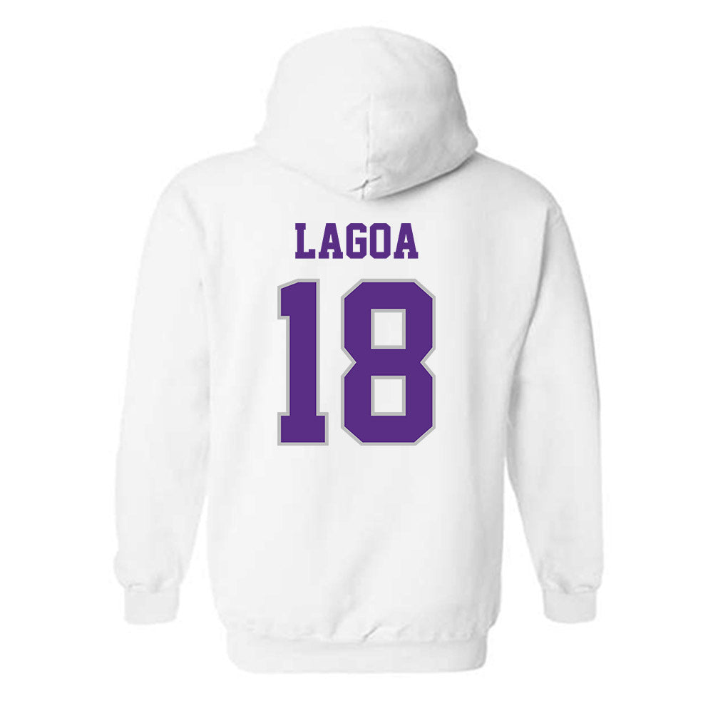Stonehill - NCAA Men's Soccer : Nathan Lagoa - Classic Shersey Hooded Sweatshirt-1
