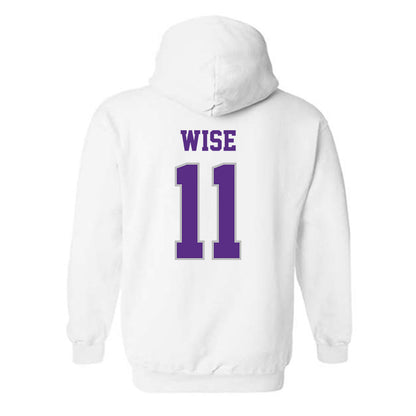 Stonehill - NCAA Women's Ice Hockey : Peyton Wise - Classic Shersey Hooded Sweatshirt-1
