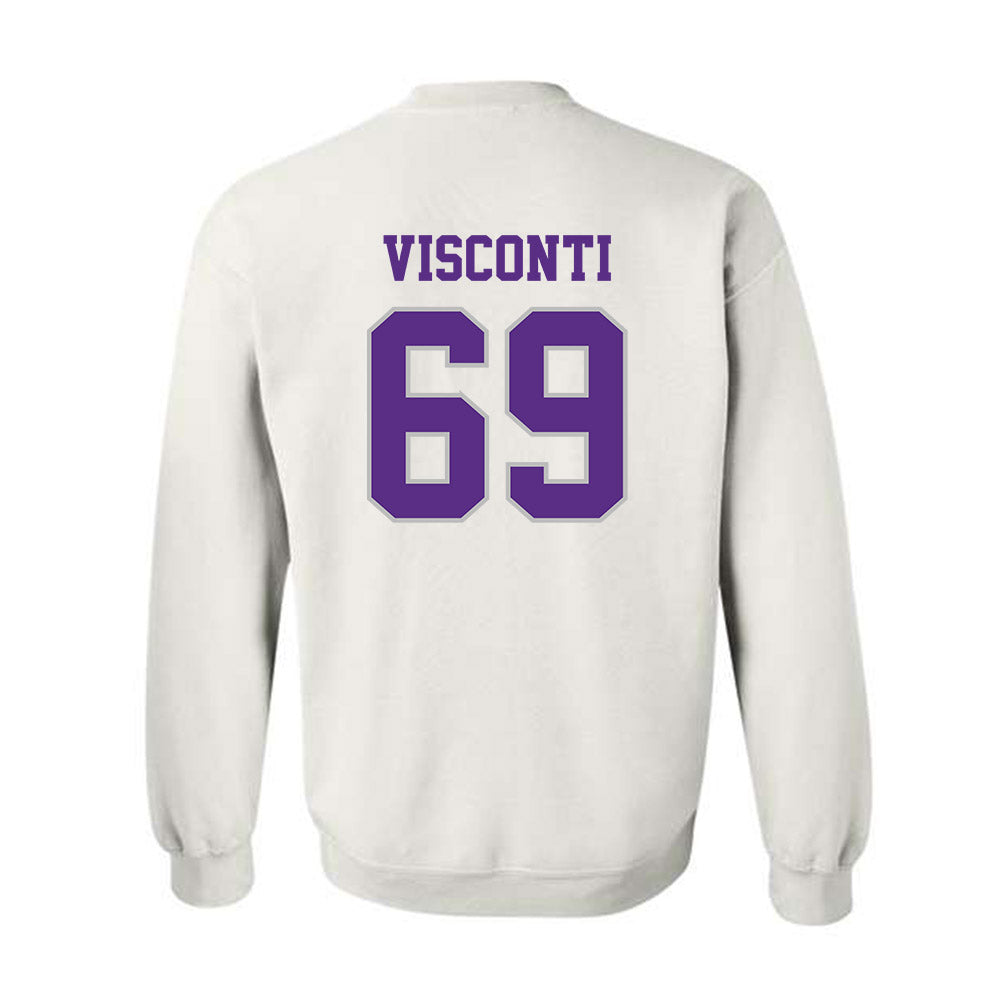 Stonehill - NCAA Football : Alexander Visconti - Classic Shersey Crewneck Sweatshirt-1