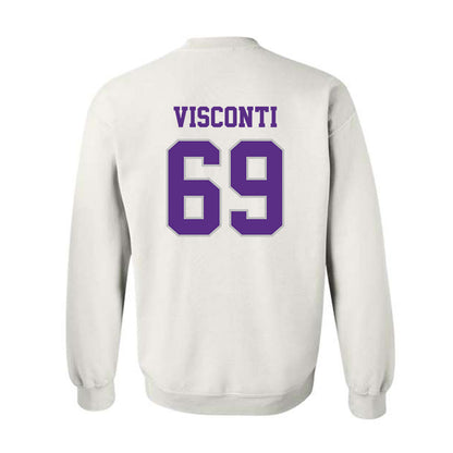 Stonehill - NCAA Football : Alexander Visconti - Classic Shersey Crewneck Sweatshirt-1