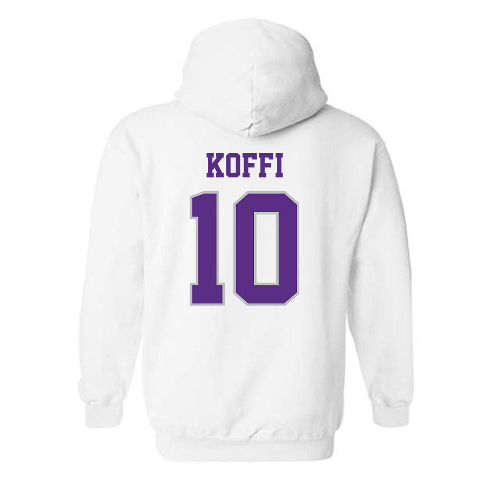 Stonehill - NCAA Men's Basketball : Hermann Koffi - Classic Shersey Hooded Sweatshirt-1