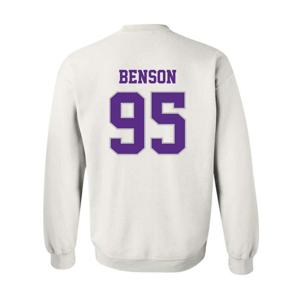 Stonehill - NCAA Football : Brian Benson - Classic Shersey Crewneck Sweatshirt-1