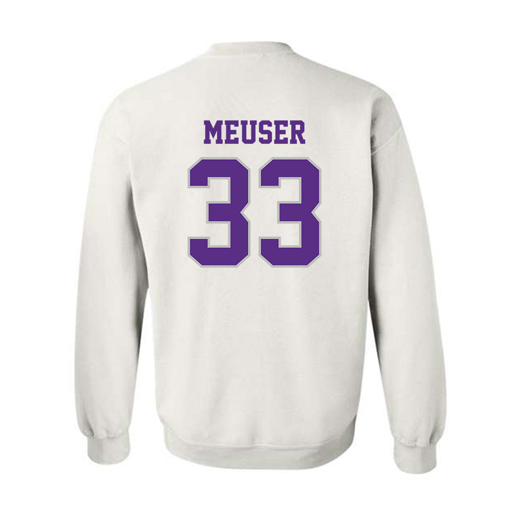 Stonehill - NCAA Men's Basketball : Ethan Meuser - Classic Shersey Crewneck Sweatshirt-1