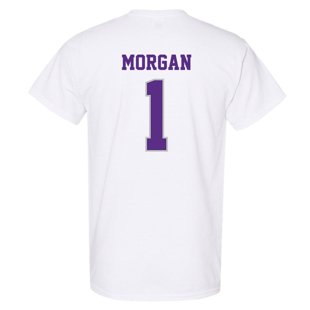 Stonehill - NCAA Men's Basketball : Joshua Morgan - Classic Shersey T-Shirt-1