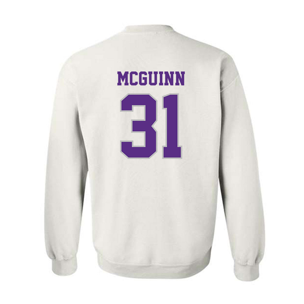 Stonehill - NCAA Men's Basketball : Pearse McGuinn - Classic Shersey Crewneck Sweatshirt-1