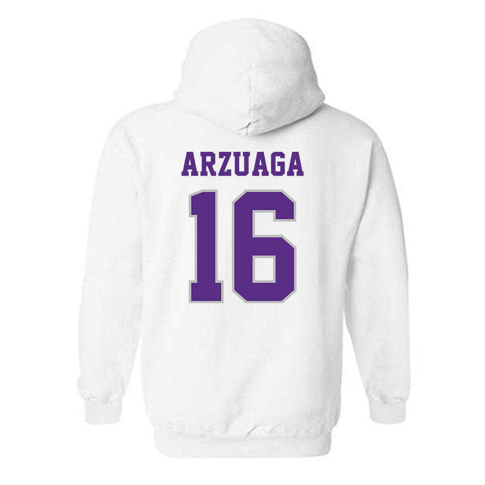 Stonehill - NCAA Baseball : Giovanni Arzuaga - Classic Shersey Hooded Sweatshirt-1