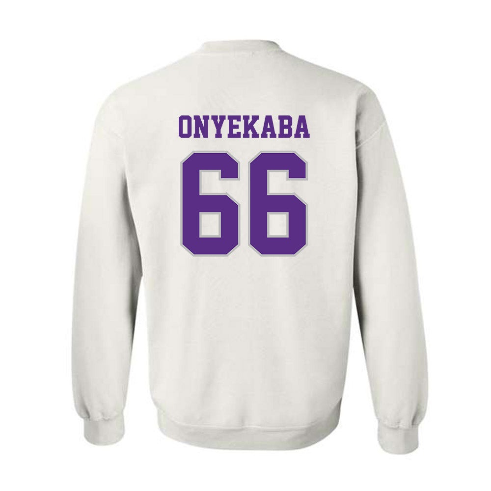 Stonehill - NCAA Football : Lotanna Onyekaba - Classic Shersey Crewneck Sweatshirt-1