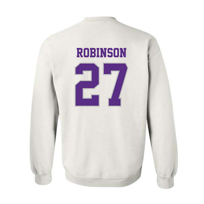 Stonehill - NCAA Baseball : Kacin Robinson - Classic Shersey Crewneck Sweatshirt-1