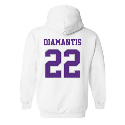 Stonehill - NCAA Men's Basketball : Charles Diamantis - Classic Shersey Hooded Sweatshirt-1