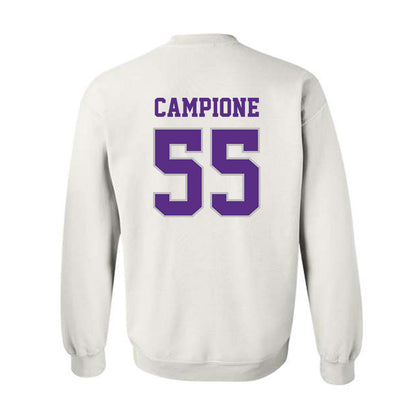 Stonehill - NCAA Men's Ice Hockey : Dominick Campione - Classic Shersey Crewneck Sweatshirt-1