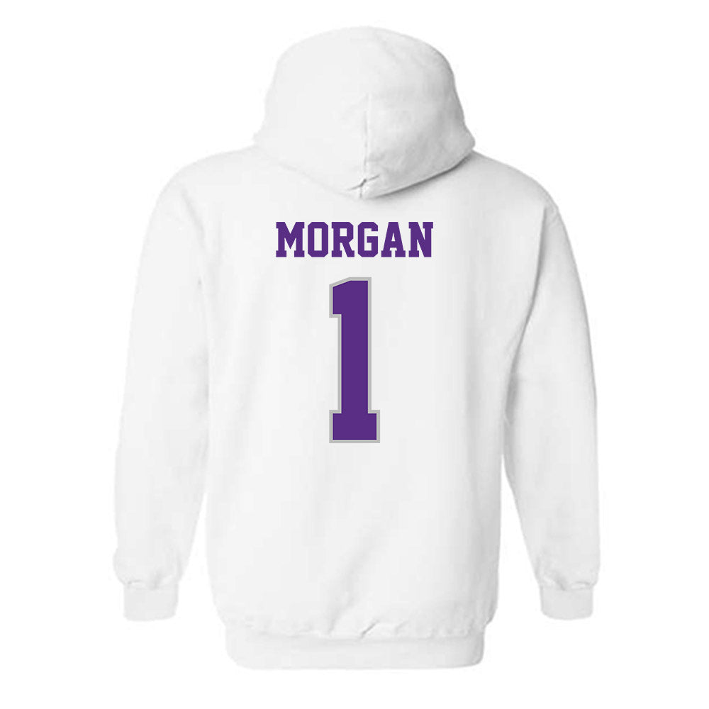 Stonehill - NCAA Men's Basketball : Joshua Morgan - Classic Shersey Hooded Sweatshirt-1