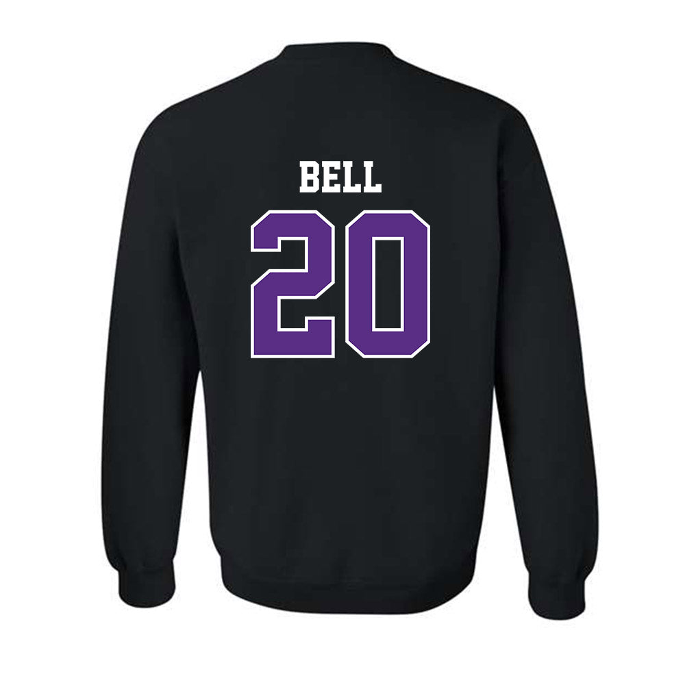 Stonehill - NCAA Baseball : Hunter Bell - Classic Shersey Crewneck Sweatshirt-1